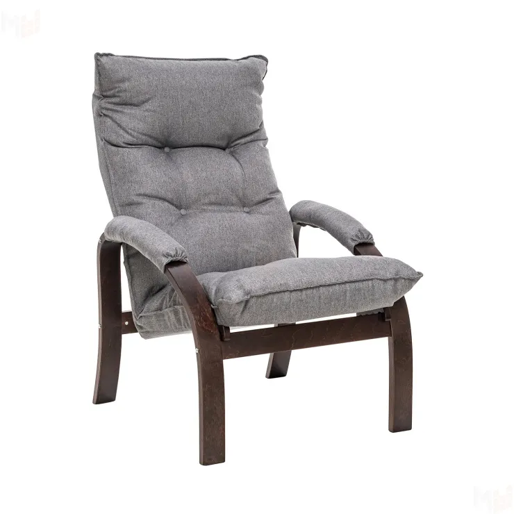 Кресло-трансформер Leset Левада (Орех текстура/Malmo 90 (серый))