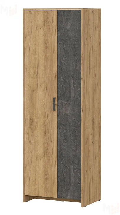 Шкаф двухстворчатый МСП 1  Дуб Золотой / Камень Тёмный