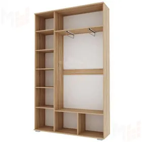 Шкаф с зеркалом ИТАЛИЯ ШК-1300 сонома/белый глянец