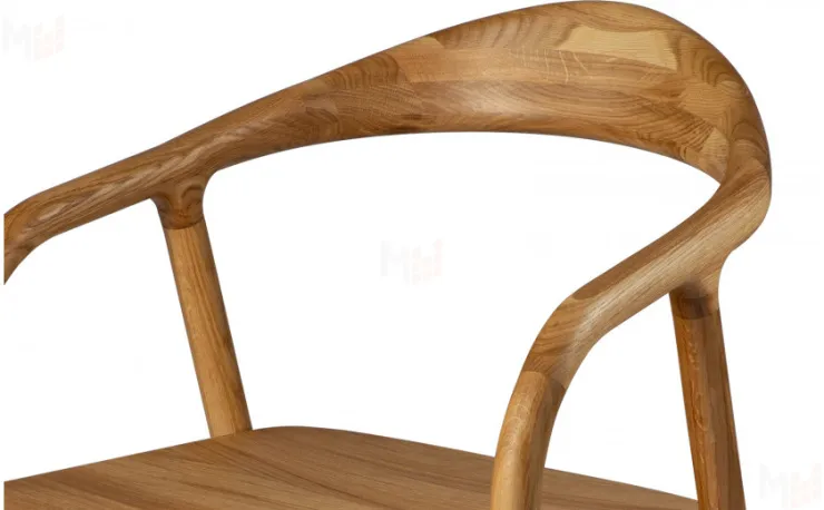 Кресло деревянное из массива дуба Соул Дуб светлый