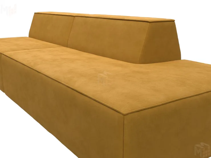 Диван прямой модульный Монс Модерн правый ( BRUT 10 желтый )