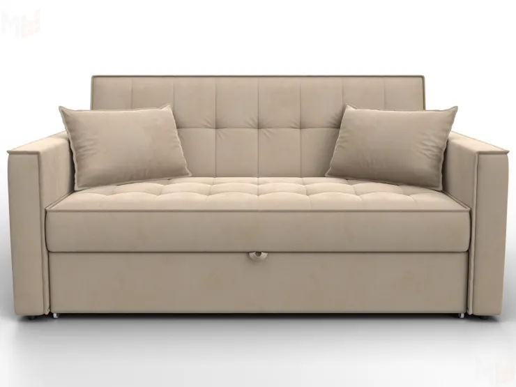 Диван прямой Лига-104 (140) ( SEVEN 729 бежевый )