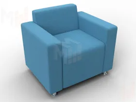 Кресло Лига-093 ВН ( Амур 10 голубой )