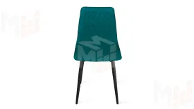 Стул Хьюго К1С Черный муар, Велюр Confetti  Izumrud