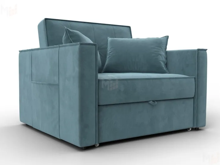 Кресло-кровать Лига-104 (80) ( SEVEN 113 бирюзовый )