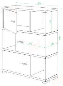 Стеллаж СБ-30-3