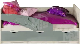 Кровать Дельфин МДФ 1,6 шарли бриз