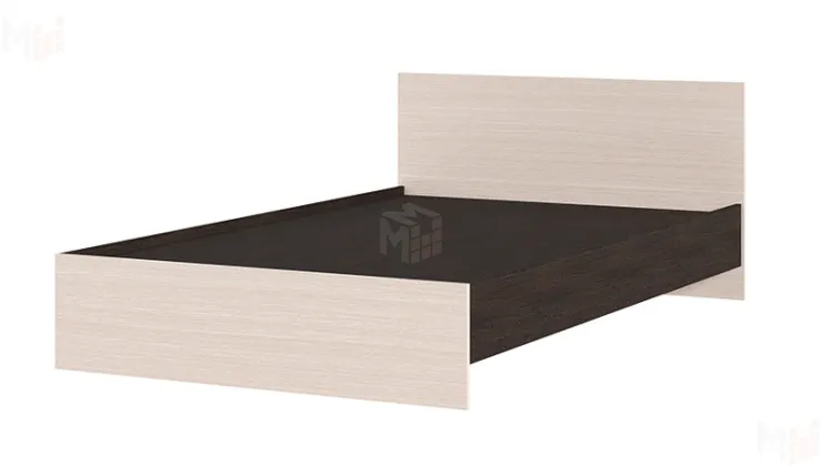 Кровать КР-556 Басса 1200 венге - дуб белфорт