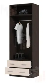 Шкаф 2х створчатый Гармония ШК-603М дуб белфорт - венге