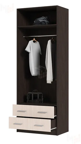 Шкаф 2х створчатый Гармония ШК-603М дуб белфорт - венге