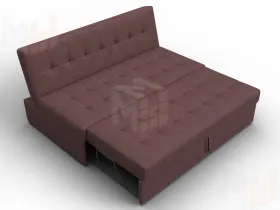 Диван прямой Лига-107 (160) ( JOLY 09 бордовый )