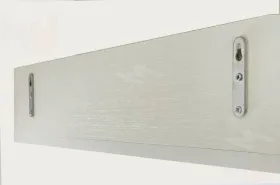 Полка навесная Сердечко белое дерево/пудра розовая