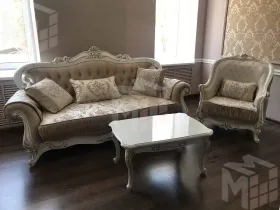 Диван Мона Лиза 3х местный белый глянец