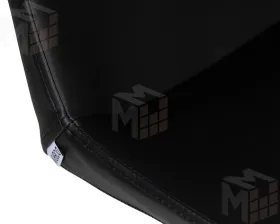 Стул барный DOBRIN ALDO (черный PU YP33-19, основание из нержавеющей стали)