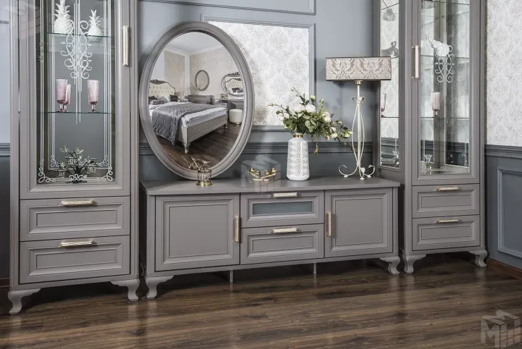 Тумба  ТВ Мокко серый камень