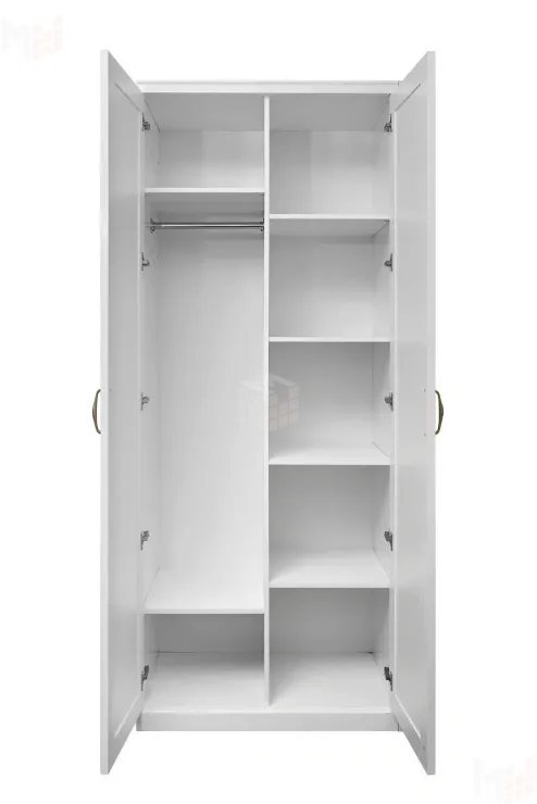 Шкаф детский Натали 2-ств без зеркал белый глянец