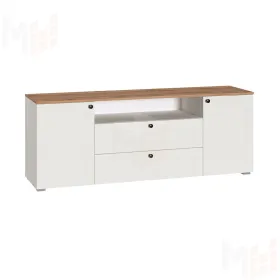 Тумба под ТВ Остин 16.47   белый шагрень