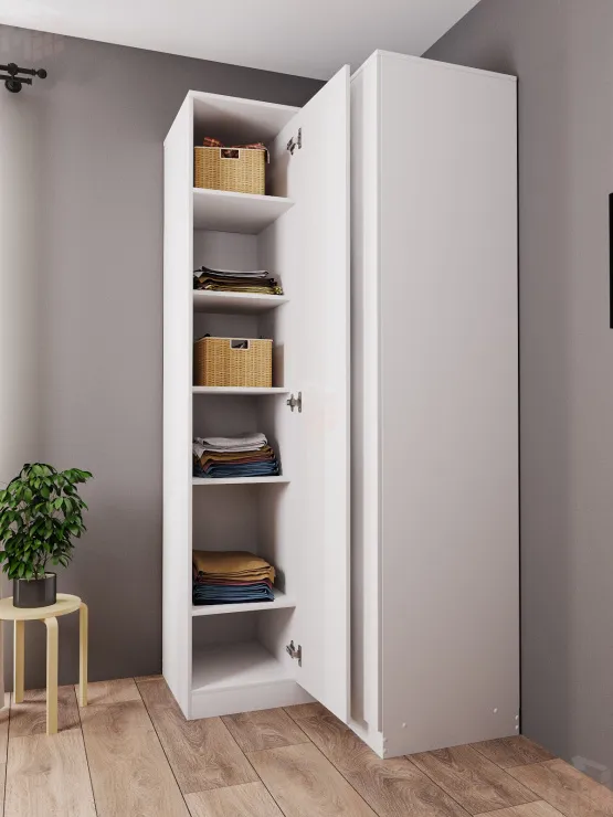 Шкаф Мори угловой МШУ960.1 белый