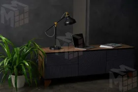 Тумба под ТВ Копенгаген с дверцей (дуб самдал/серый графит)