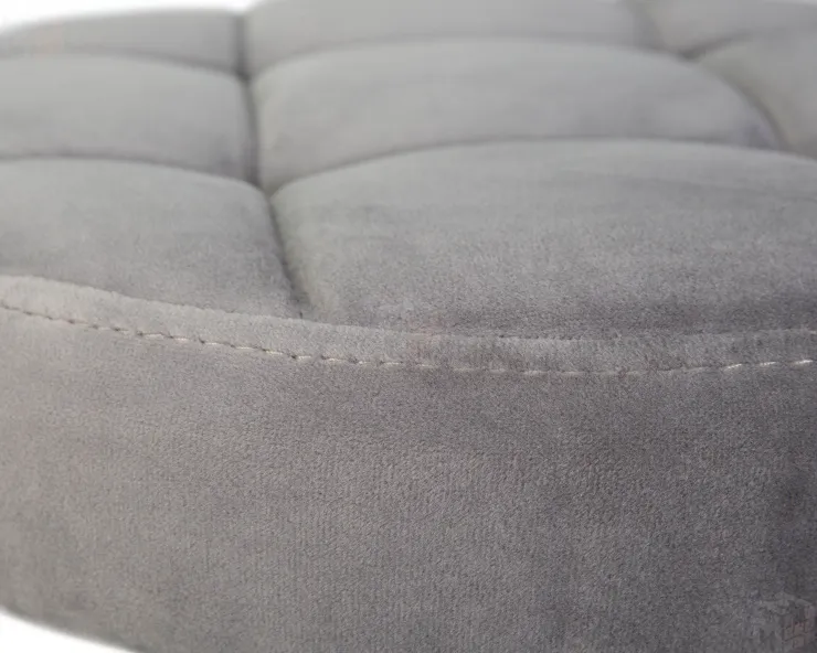 Табурет барный DOBRIN BRUNO BLACK (серый велюр (MJ9-75))