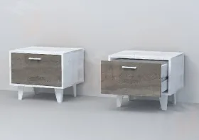 Тумба Т-5 Эго на ножках  Бетон Светлый/Камень Темный