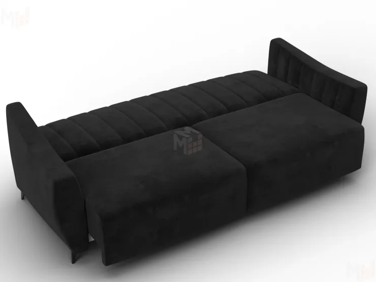 Диван-книжка Лига-095 НПБ ( SEVEN 35 черный )