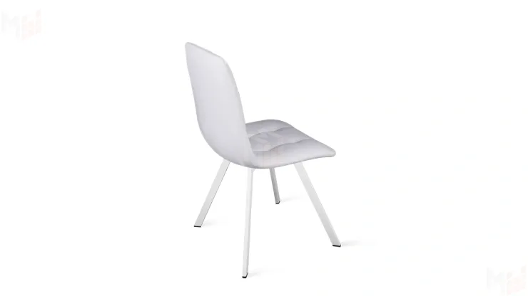 Стул Бруно (паук Т2) Белый муар, Кожзам Белый