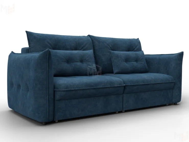 Диван прямой Лига-100 НПБ ( BRUT 11 синий )