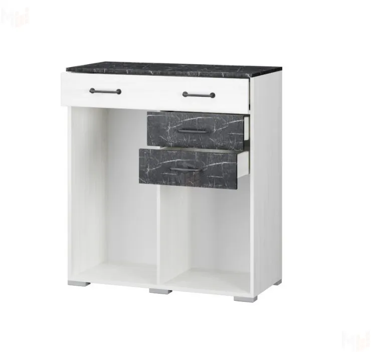 Комод Теана (ясень анкор светлый/мрамор дарк)