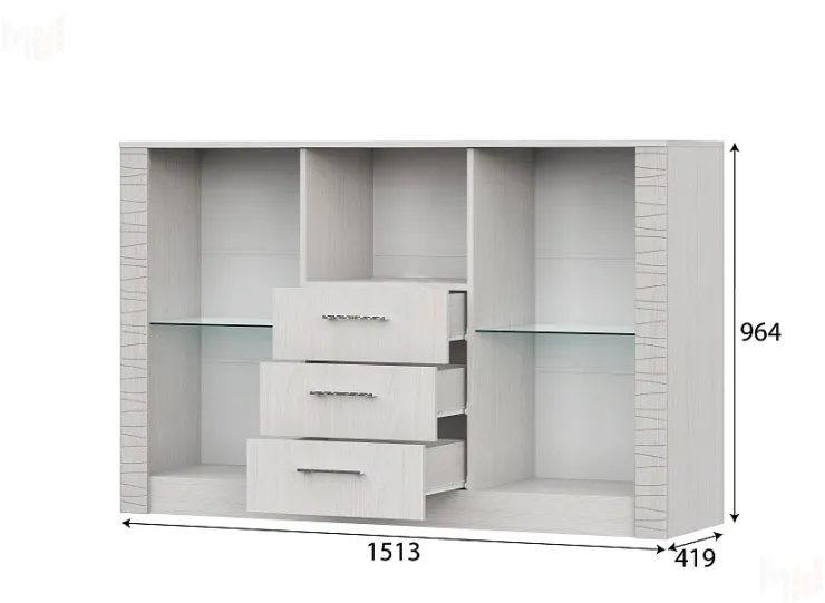 Комод - витрина Гамма 20