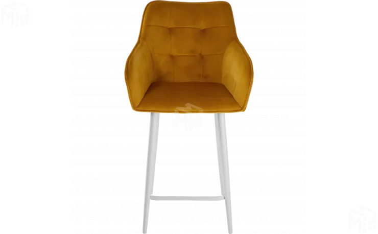 Полубарное поворотное кресло Мони К Confetti chai tea/белый