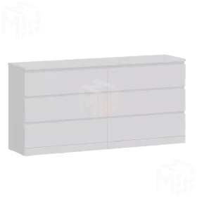 Комод Варма 6Д белый 