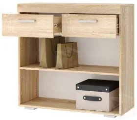 Тумба  СОНАТА ТС-900  Сонома-Белый глянец