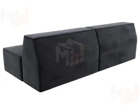 Диван прямой модульный Монс ( TOWER 11 темно-серый )