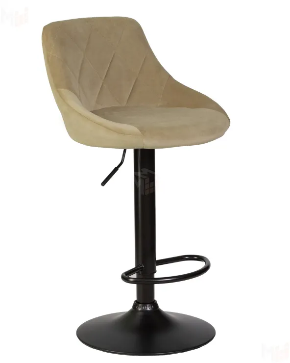 Стул барный DOBRIN LOGAN BLACK (мокко велюр (MJ9-9))