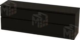 Комод Varma 4D шпон ясень черный