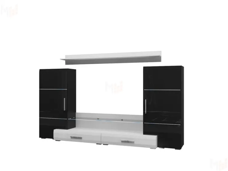 Гостиная Домино (черный глянец)