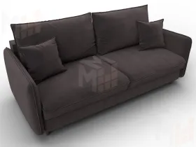 Диван прямой Лига-064 НПБ ( SEVEN 727 коричневый )