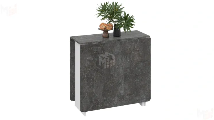 Стол-книжка тип 2 Белый/Ателье темный