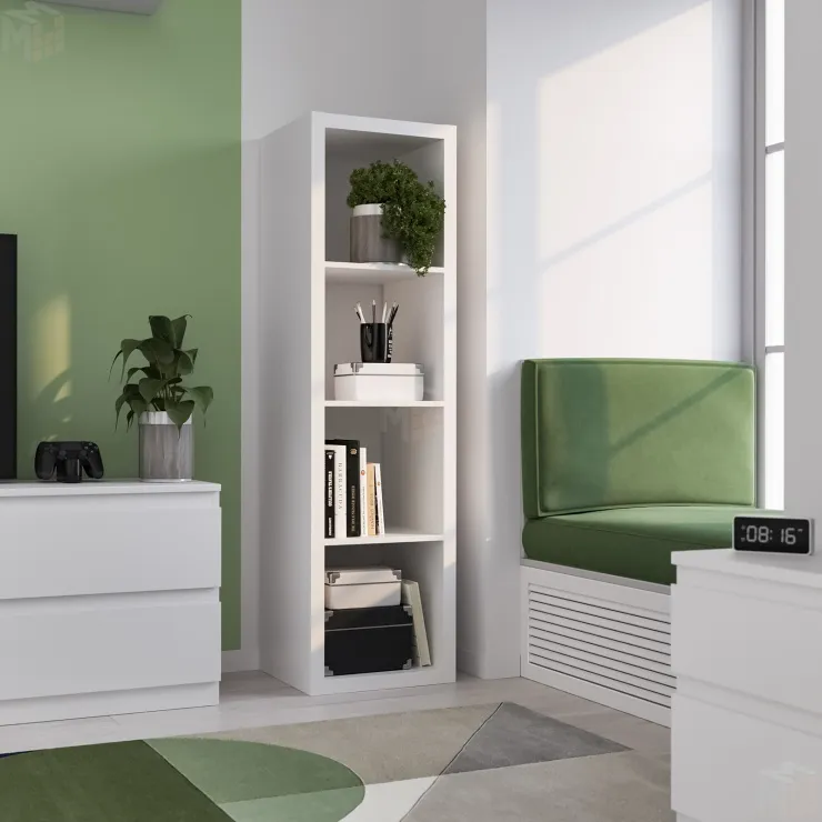 Стеллаж Фора 4Л белый