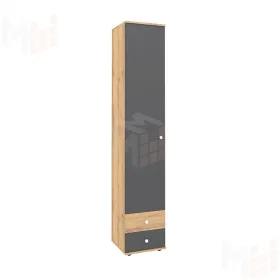 Шкаф для белья ЛОЙС 83  Графит