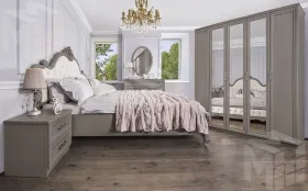 Шкаф Мишель Лайт 5-дверный серый камень