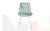 Стул поворотный Эйден М Confetti aquamarine/белый