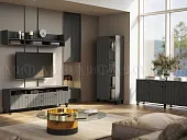 Гостиная Оливия графит, комплект 4