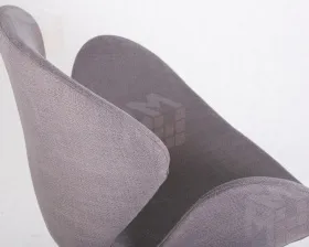 Кресло дизайнерское DOBRIN SWAN (серая ткань IF11)