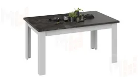Стол обеденный Ванкувер тип 1  Белый, Ателье темный