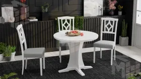 Стол обеденный Amadeo 1 - МО-036 Белый матовый