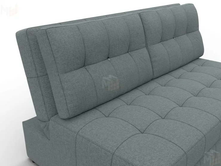 Диван прямой Лига-107 (140) ( Амур 07 серый )