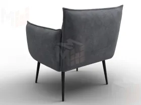 Кресло Лига-083 ( велюр BRUT 16 темно-серый )