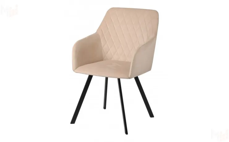 Кресло поворотное Барли Confetti cream/черный